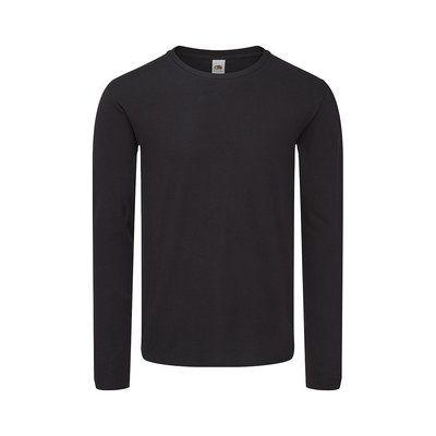 Camiseta Manga Larga Algodón Peinado Neg XXL
