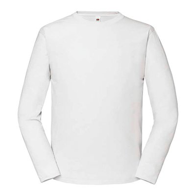Camiseta de manga larga algodón White XL