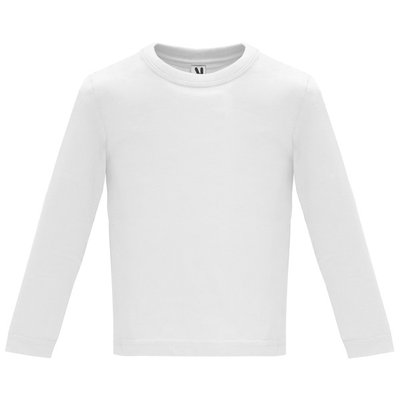 Camiseta Manga Larga Bebé Blanco 18 MESES