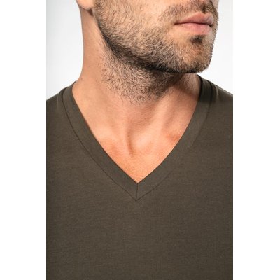Camiseta de manga larga con cuello de pico