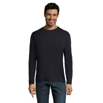 Camiseta Manga Larga Hombre 150g Azul Mar 5XL