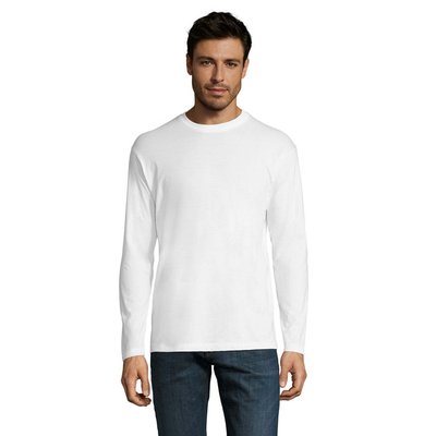 Camiseta Manga Larga Hombre 150g Blanco 5Xl