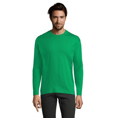 Camiseta Manga Larga Hombre 150g Verde 4Xl