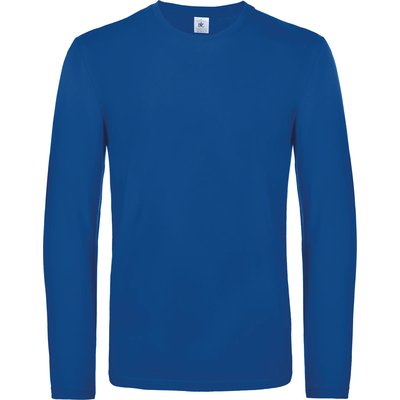 Camiseta manga larga hombre algodón Royal Blue M