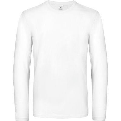 Camiseta manga larga hombre algodón White XL