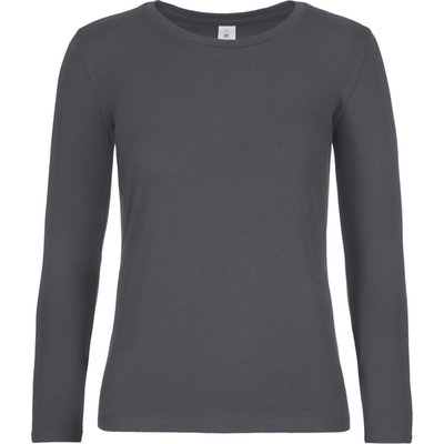 Camiseta manga larga mujer algodón DARK GREY XXL