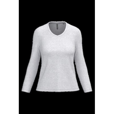 Camiseta manga larga mujer algodón entallada Ash Heather Xxl