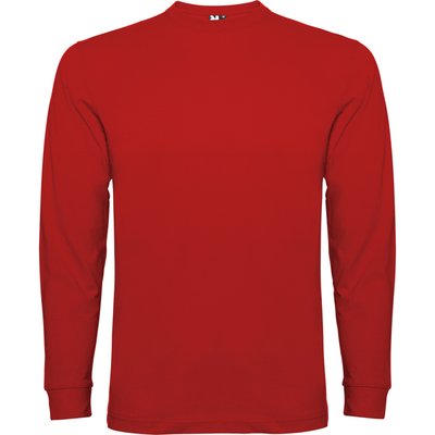 Camiseta Manga Larga con Puños Rojo L
