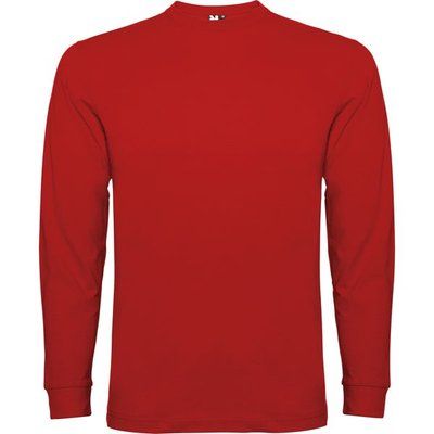 Camiseta Manga Larga con Puños Rojo XL