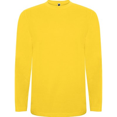 Camiseta Manga Larga Tubular Amarillo 3/4