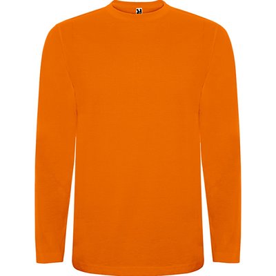 Camiseta Manga Larga Tubular Naranja 3/4