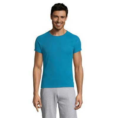 Camiseta Manga Raglán Transpirable Aqua XL