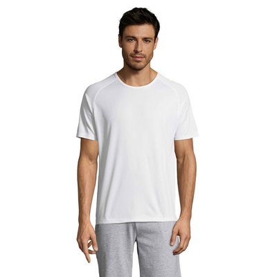 Camiseta Manga Raglán Transpirable Blanco XXS