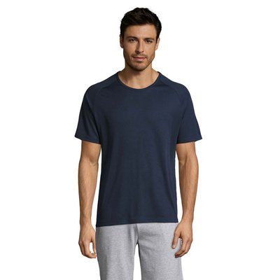 Camiseta Manga Raglán Transpirable French Marino L