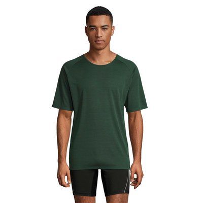 Camiseta Manga Raglán Transpirable VERDE BOTELLA L