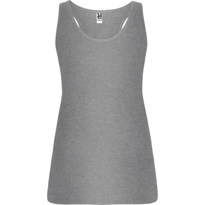 Camiseta Sin Mangas Entallada Espalda Nadadora GRIS VIGORE M
