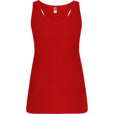 Camiseta Sin Mangas Entallada Espalda Nadadora Rojo 2XL