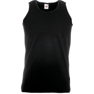 Camiseta sin mangas hombre algodón Black L