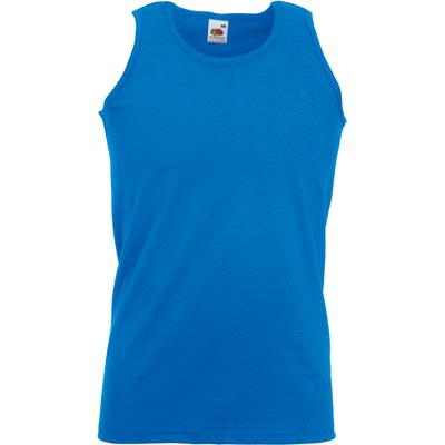Camiseta sin mangas hombre algodón Royal Blue L