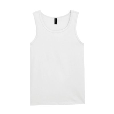 Camiseta sin mangas hombre White L