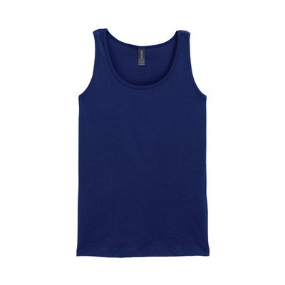 Camiseta sin mangas mujer algodón Navy M