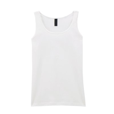 Camiseta sin mangas mujer algodón White M