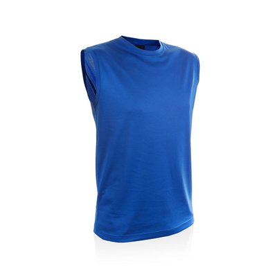Camiseta Sin Mangas Transpirable 135g Azul L