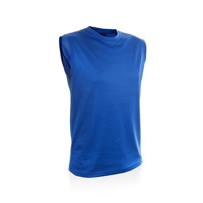 Camiseta Sin Mangas Transpirable 135g Azul XXL