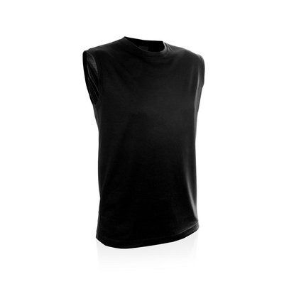 Camiseta Sin Mangas Transpirable 135g Negro XL