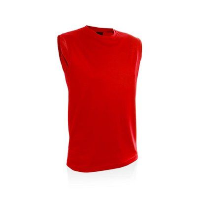 Camiseta Sin Mangas Transpirable 135g Rojo XL