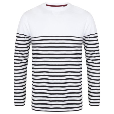 Camiseta marinera manga larga White / Navy Xs