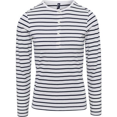 Camiseta marinera mujer manga larga White / Navy M