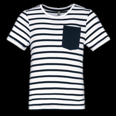 Camiseta marinero para niños White / Navy Stripes 6/8 ans
