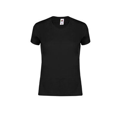 Camiseta Mujer 100% Algodón Negro XS