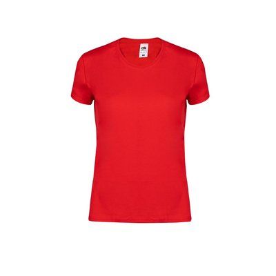 Camiseta Mujer 100% Algodón Rojo L