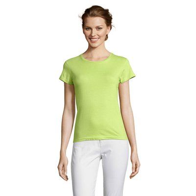 Camiseta Mujer 150g Algodón Apple Green S