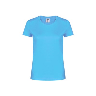 Camiseta Mujer Algodón 180g/m2 Azul Claro XXL