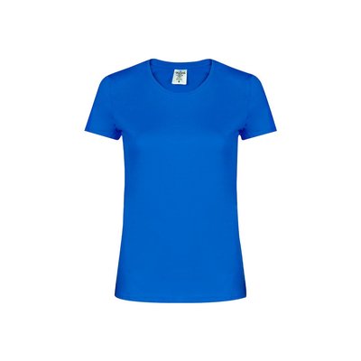 Camiseta Mujer Algodón 180g/m2 Azul S