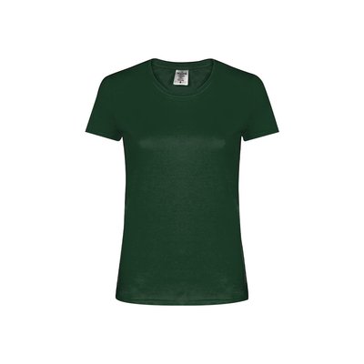 Camiseta Mujer Algodón 180g/m2 VERDE BOTELLA XXL