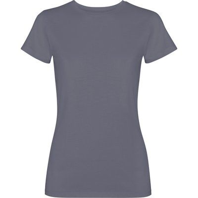 Camiseta mujer algodón efecto desgastado GRIS CIELO LAVADO 2XL