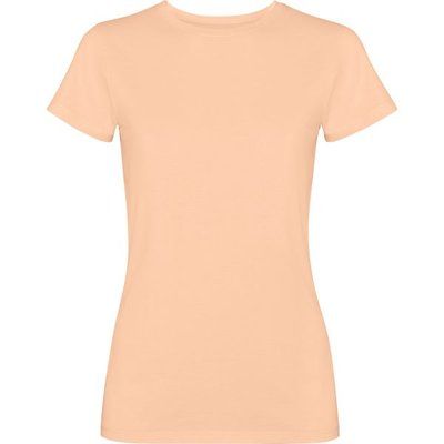 Camiseta mujer algodón efecto desgastado PAPAYA CLARO LAVADO M