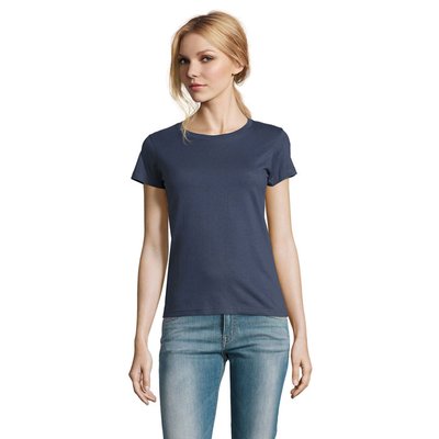 Camiseta Mujer Algodón Semi-Peinado Denim S