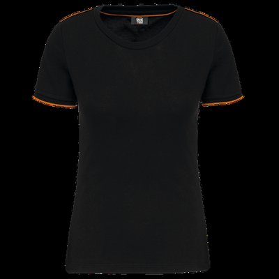 Camiseta mujer antibolitas Black / Orange Xxl