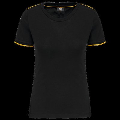 Camiseta mujer antibolitas Black / Yellow XL