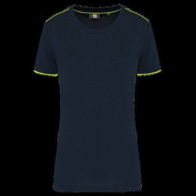 Camiseta mujer antibolitas Navy / Fluorescent Yellow L