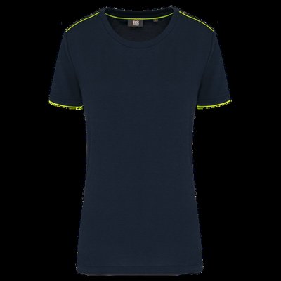 Camiseta mujer antibolitas Navy / Fluorescent Yellow S