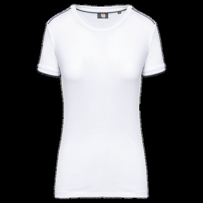 Camiseta mujer antibolitas White / Navy Xs