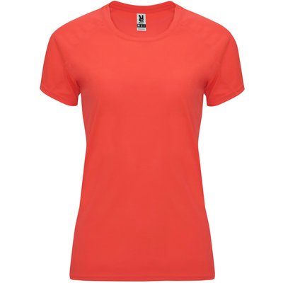 Camiseta Mujer Control Dry Entallada CORAL FLUOR M