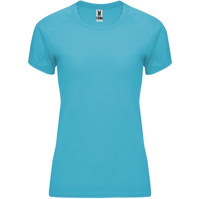 Camiseta Mujer Control Dry Entallada Turquesa S