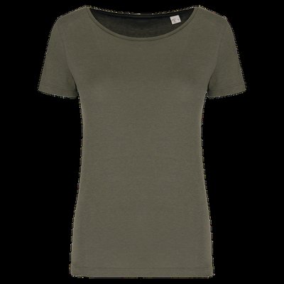 Camiseta mujer corte ajustado Organic Khaki M